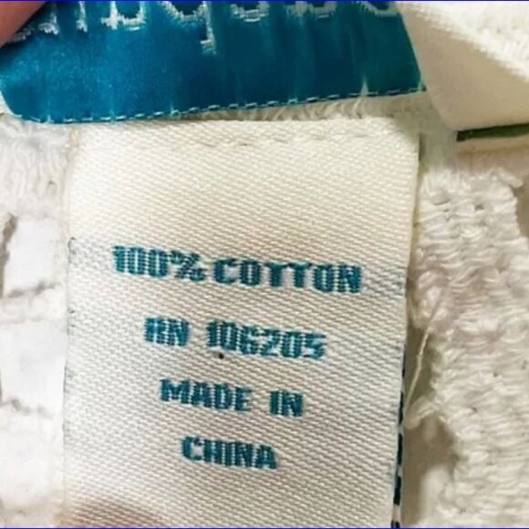 SUNDANCE Cotton Gauze Crochet Lace Boho Blouse - XL - Picture 7 of 7